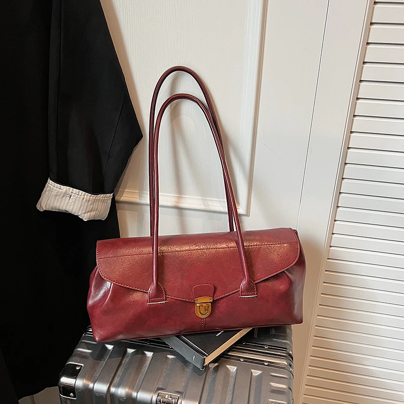 

Classic Elegant Shoulder Bag For Ladies, Leather Messenger Bag Designed By Luxury Brand Famous Designer Handbags