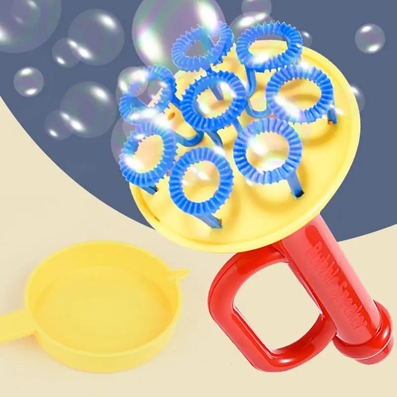 Bubble Blowers For Kids Horn Shape Manual Bubble Maker Toys Includes 1 Tray 50ML Solution Summer Outdoor Fun Toys Party Favor