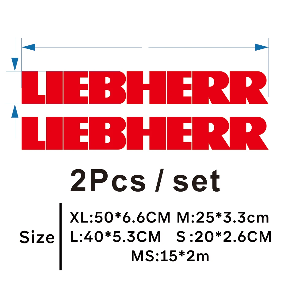 Liebherr abziehbilder-vinyl geschnittene abziehbilder-kräne, lkw, gabelstapler, material handling