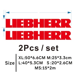Liebherr Decals - Vinyl Cut Decals - Cranes, Trucks, Forklifts, Material Handling