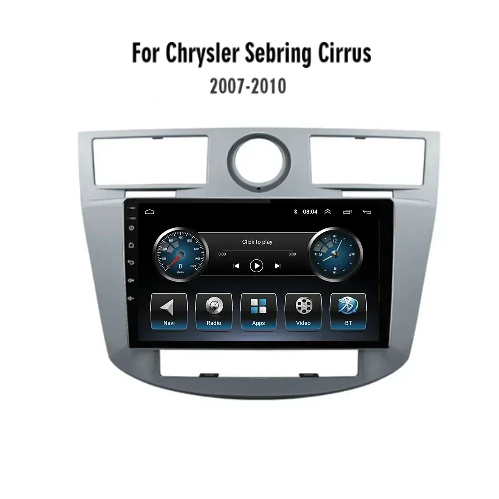 Android 13 2din Car Radio Navigation gps video Multimedia player for Chrysler Sebring Cirrus 2008-2010 rear camera NO DVD