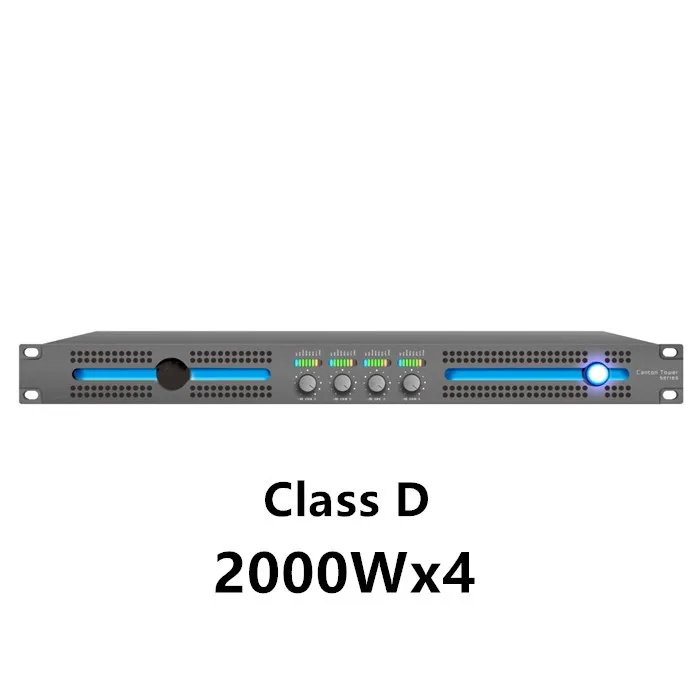 2026 CT4.20 Professional 4x2000W 4 Channels 2000watt Professional High Fidelity Audio High Power Digital Power Amplifier