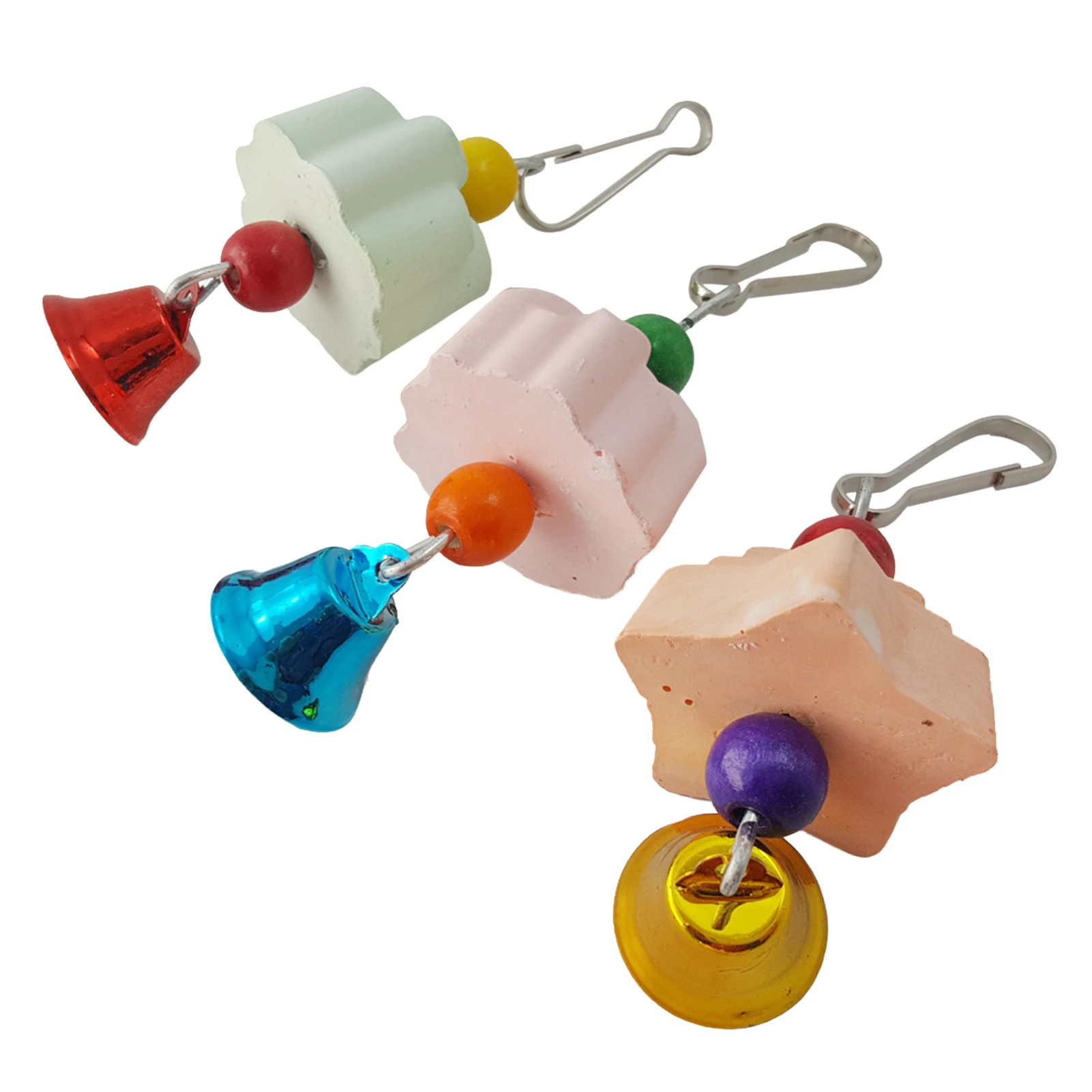Interactive Birds Chew Toy Made Of Edible Calcium Material With Random Colors For Chinchillas Squirrels Parrots Dental Grinding