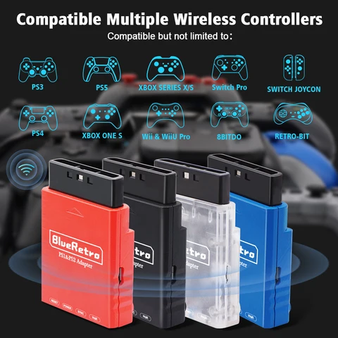 Bluetooth-адаптер RetroScaler BlueRetro для PS1/PS2 - беспроводное подключение — пример использования