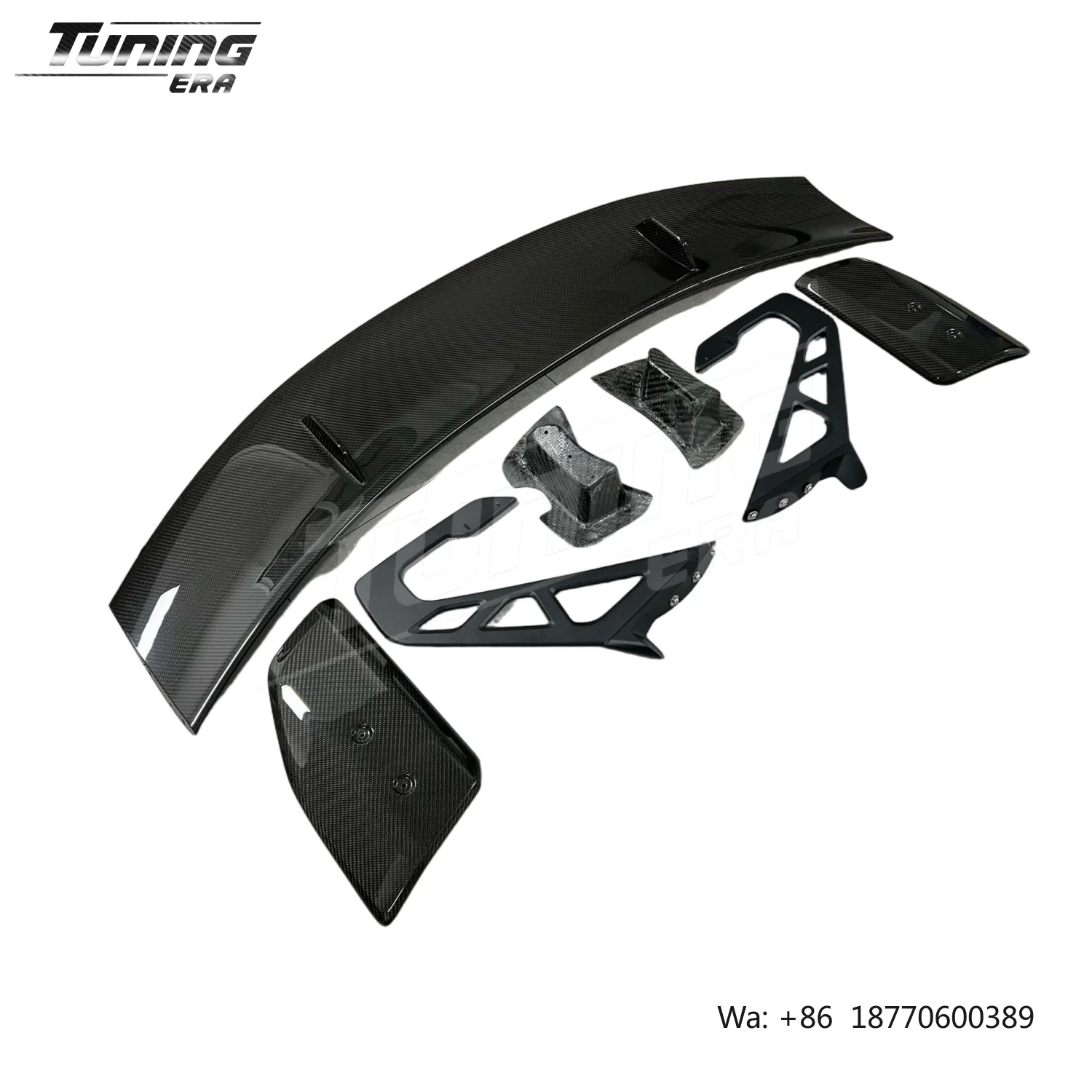 Carbon Fiber AD V3 Style Reverse Swan Neck Rear Wing Spoiler for 2019 on Toyota Supra MK5 A90 A91
