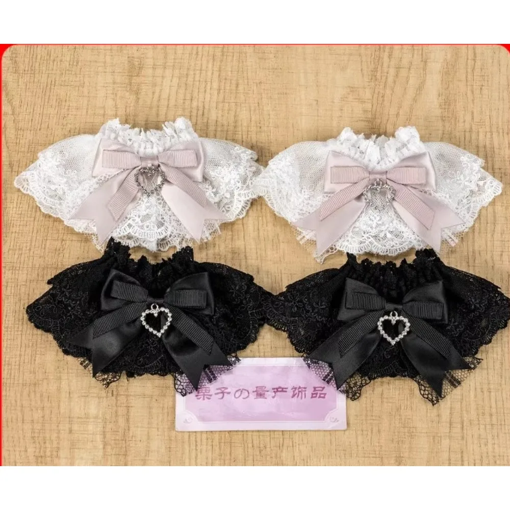 

Mass Production Lace Bow Hand Sleeve Original Japanese Handmade Basic Bracelet Lolita Cute Sleeves for Women for Summer