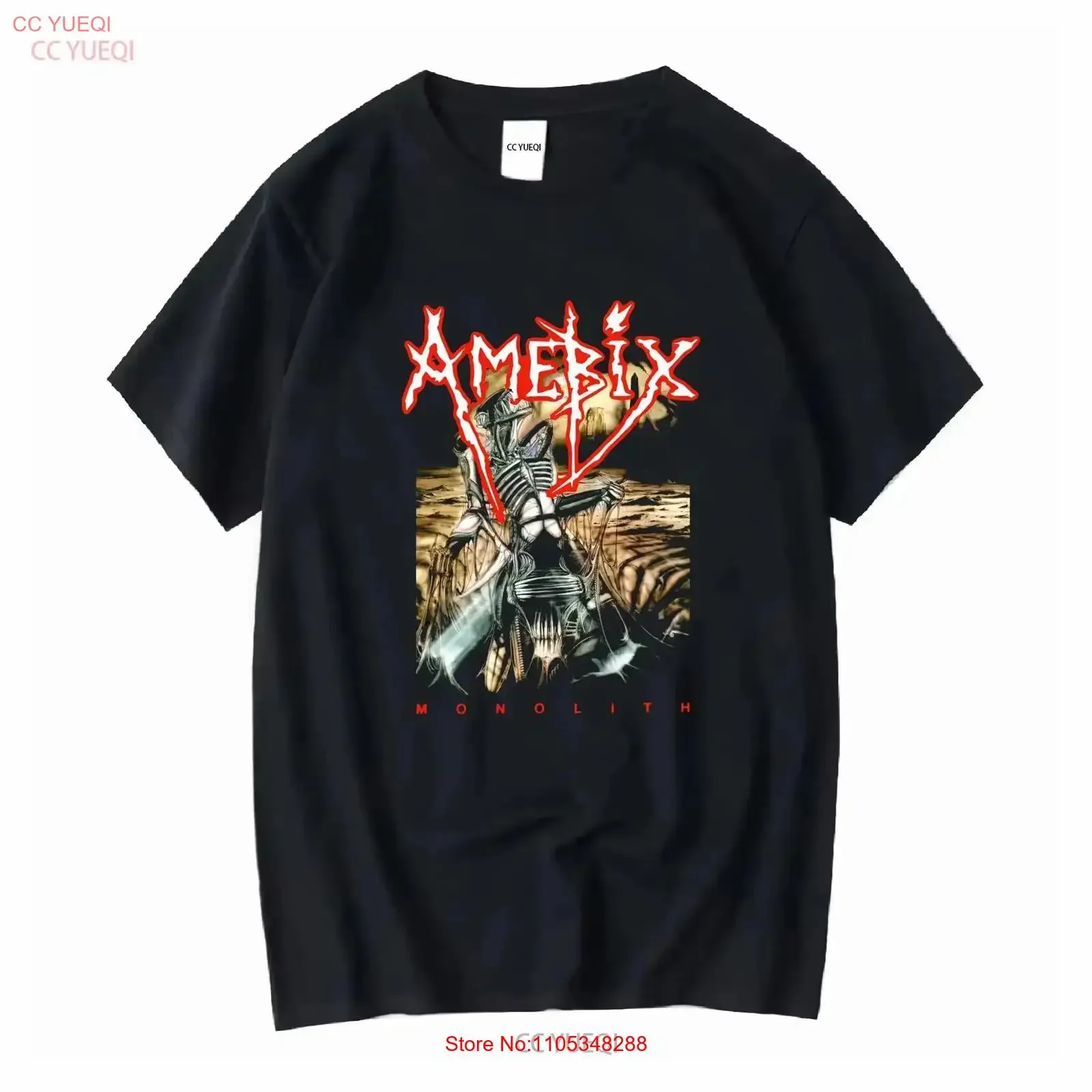 rare Amebix Monolith T shirt Fan S 5XL vintage Washed streetwear Top For Everyday Wear Versatile Slightly fashion Breathable