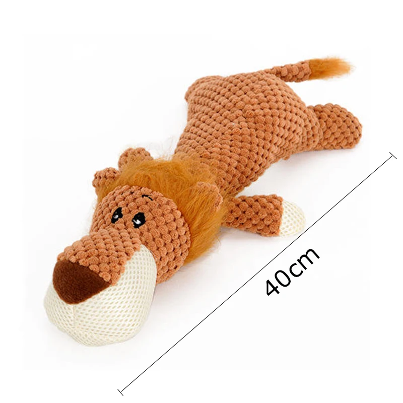 Jouet en peluche pour grands chiens de compagnie, peluche couinante, sourire, doux, durable, molaire, accessoires pour animaux de compagnie, mignon,