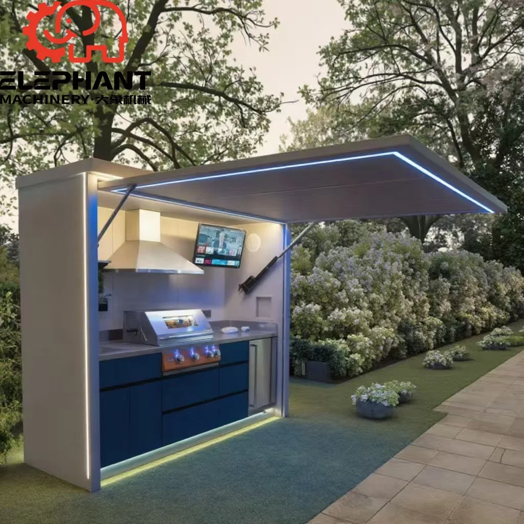 Customizable Modern Simple Portable Container House Waterproof Stainless Steel Structure Easily Assembled Flame Safety Device