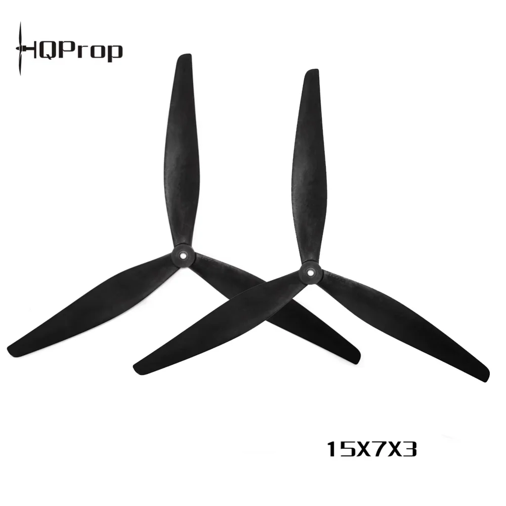

2 пары HQProp 15X7X3 1570 CW CCW, армированный черным стекловолокном нейлоновый пропеллер для радиоуправляемого дрона FPV