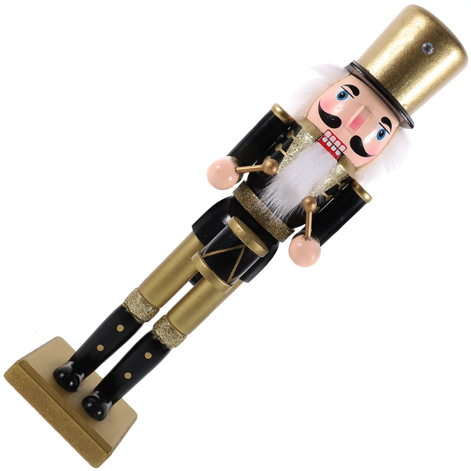 

1pc Wooden Nutcracker Christmas Xmas Decor Desktop Desktop Wooden Nutcracker Decor Party Decoration Gift For Festival