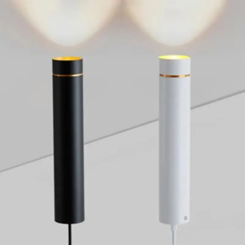 led-ワイヤー天井ランプレストランシンプルなロングチューブ円筒形北欧バーテーブルデスクスポットライト創造的な個性シャンデリア