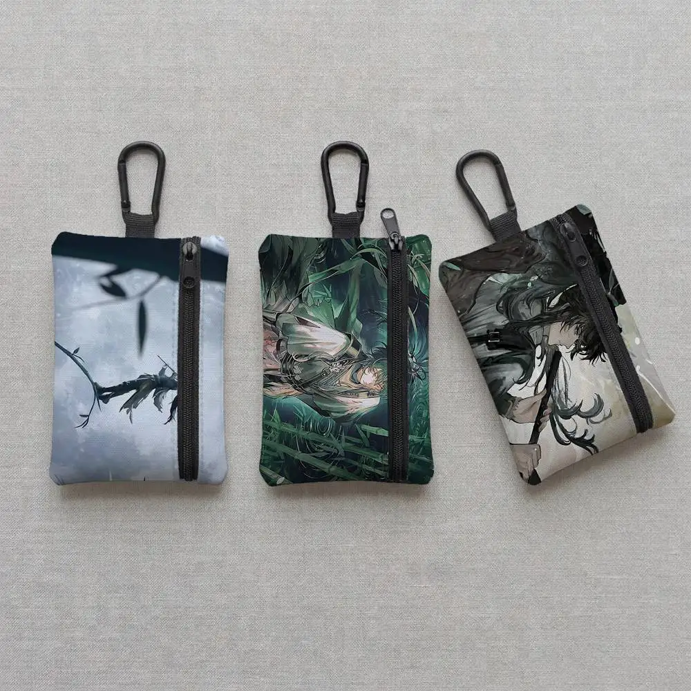 Game Wuthering Waves Qiuyuan Everyday Oxford Cloth Zipper Coin Purse - Lightweight Card Holder & Hanging Key Pouch