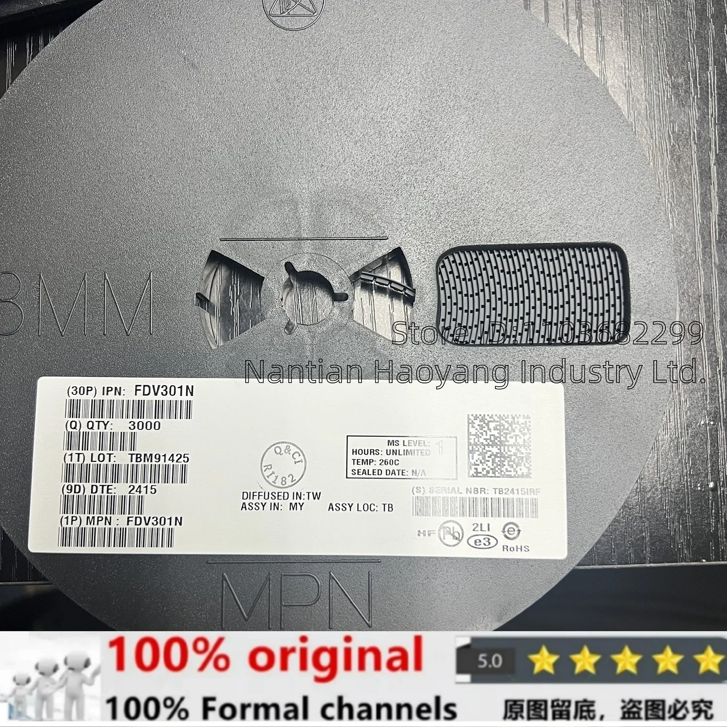 Original Only with Free Shipping 100PCS/200PCS/500PCS/Lot FDV301N