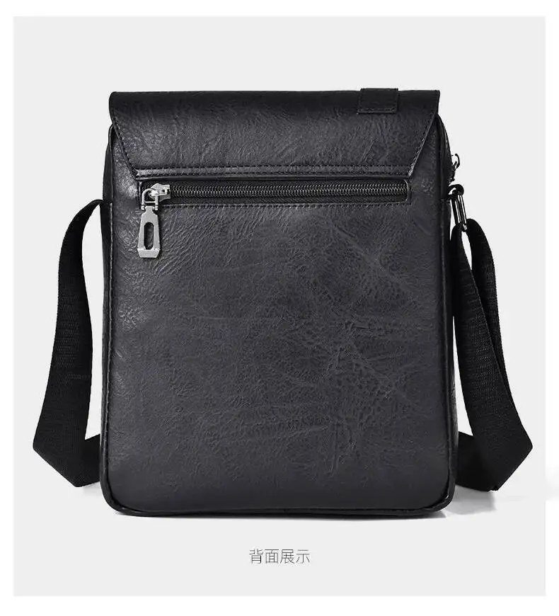2025 Crossbody Shoulder Vintage Men Handbags Large Capacity PU Leather For Man Messenger Bags Designer Bag