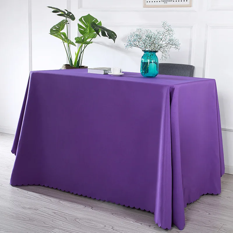 

Plain tablecloth solid color conference hotel tablecloth restaurant tablecloth home fabric rectangular dining table European tab