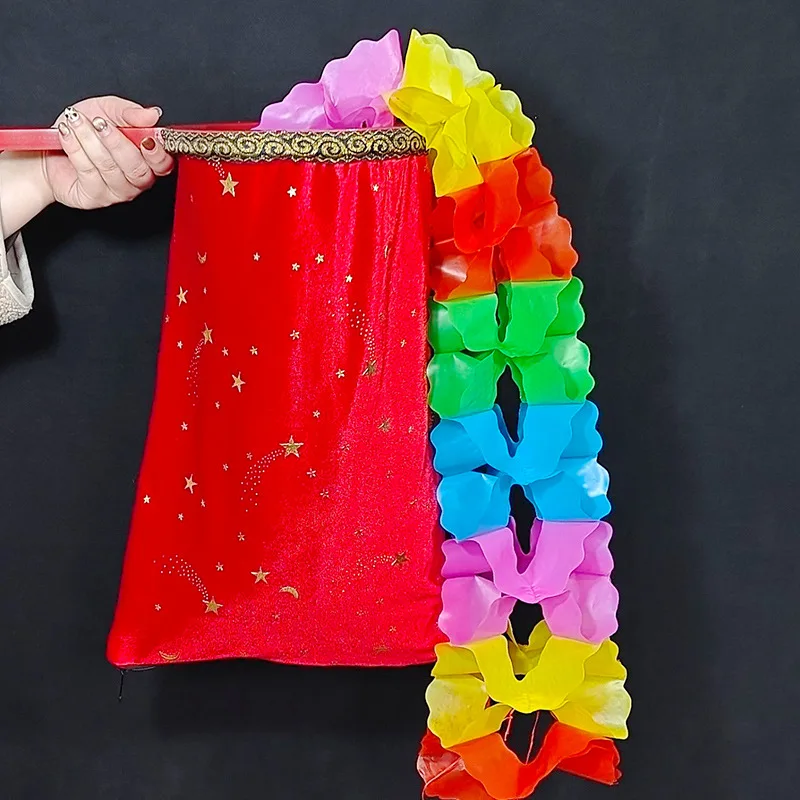 Change Bag - Twice (Large, Zipper, Red/Black) Stage llusion Appearing Product Bag Magician Magic Bag Gimmick