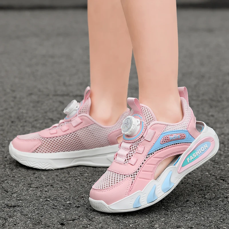 

Children Sneaker Boys Casual Shoes Black Running Leisure Breathable Shoes Non-slip Girl Lightweight Sports Tennis Footwear