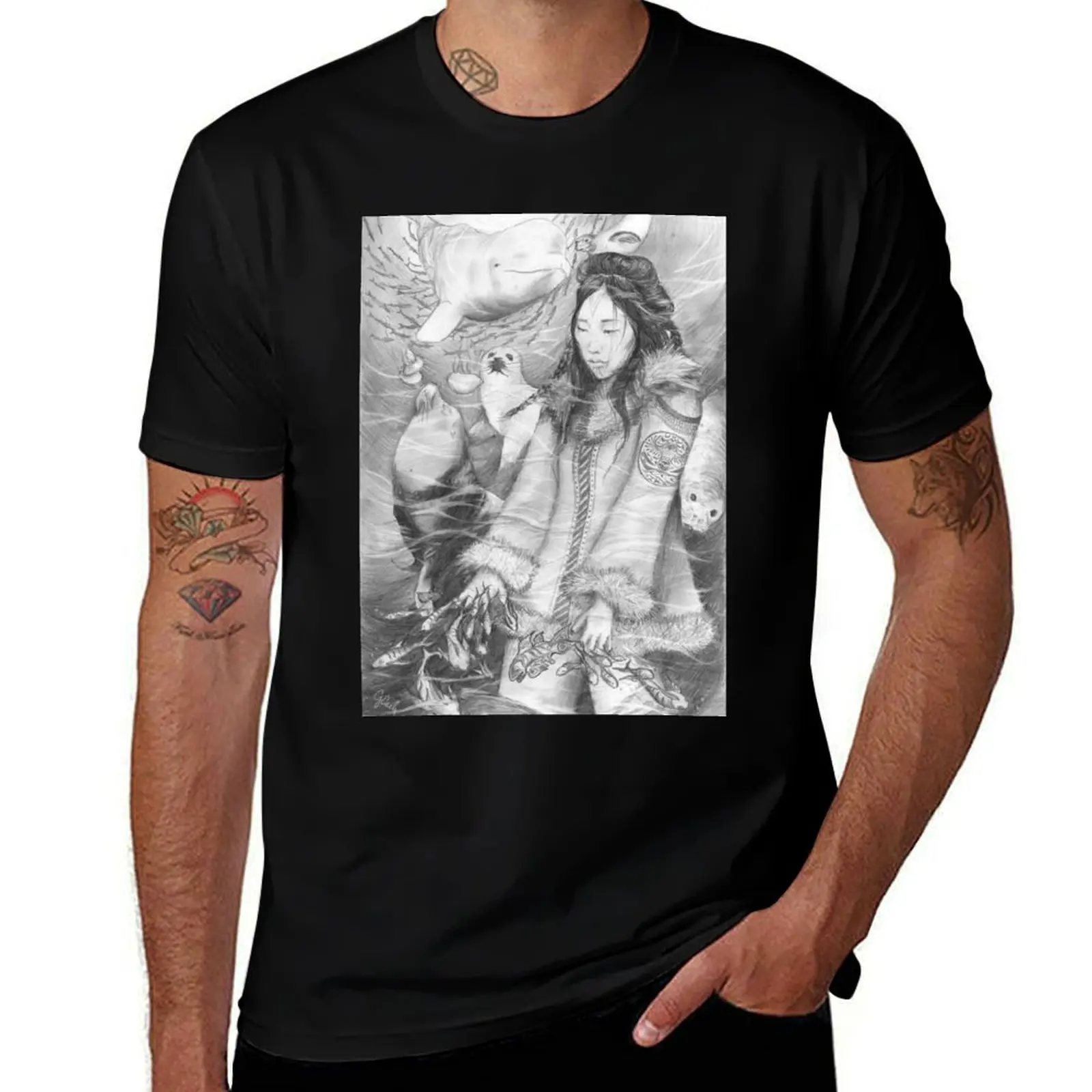 

Sedna - the Inuit Sea Goddess T-Shirt oversized t shirt tees aesthetic clothes summer 2025 mens graphic t-shirts hip hop