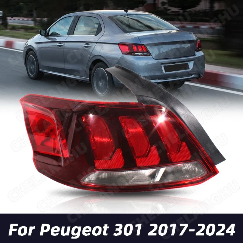 

1 шт. левый задний фонарь + печатные платы без лампы для Peugeot 301 2017 2018 2019 2020 2021 2022 2023 2024 9817301180