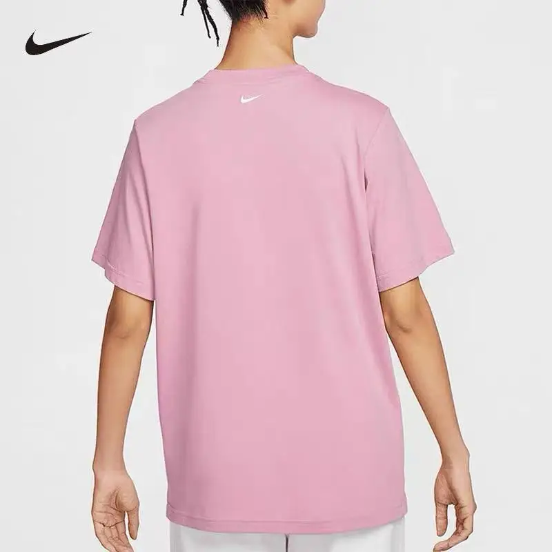Nike Women Letter Print T-Shirt Soft Cotton Crew Neck Short Sleeve Tops Fashion Casual Sports Tees IF0607-668