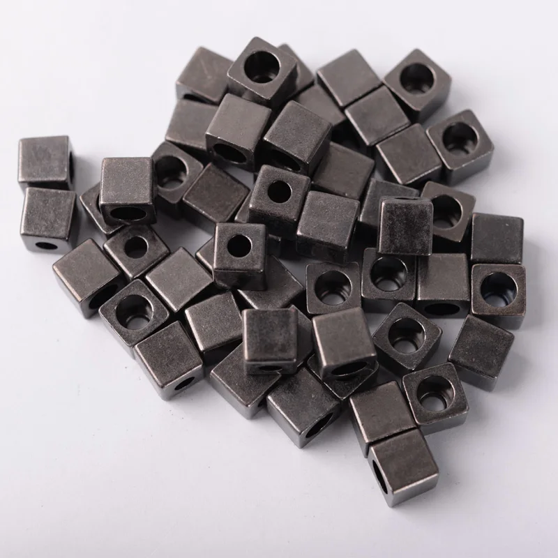 6 Pcs Metal Zinc Alloy Square Cord Stoppers, end Stoppers Pants Waist Tightening Bell-Shaped Fasteners, Clothing Drawstring Accessories
