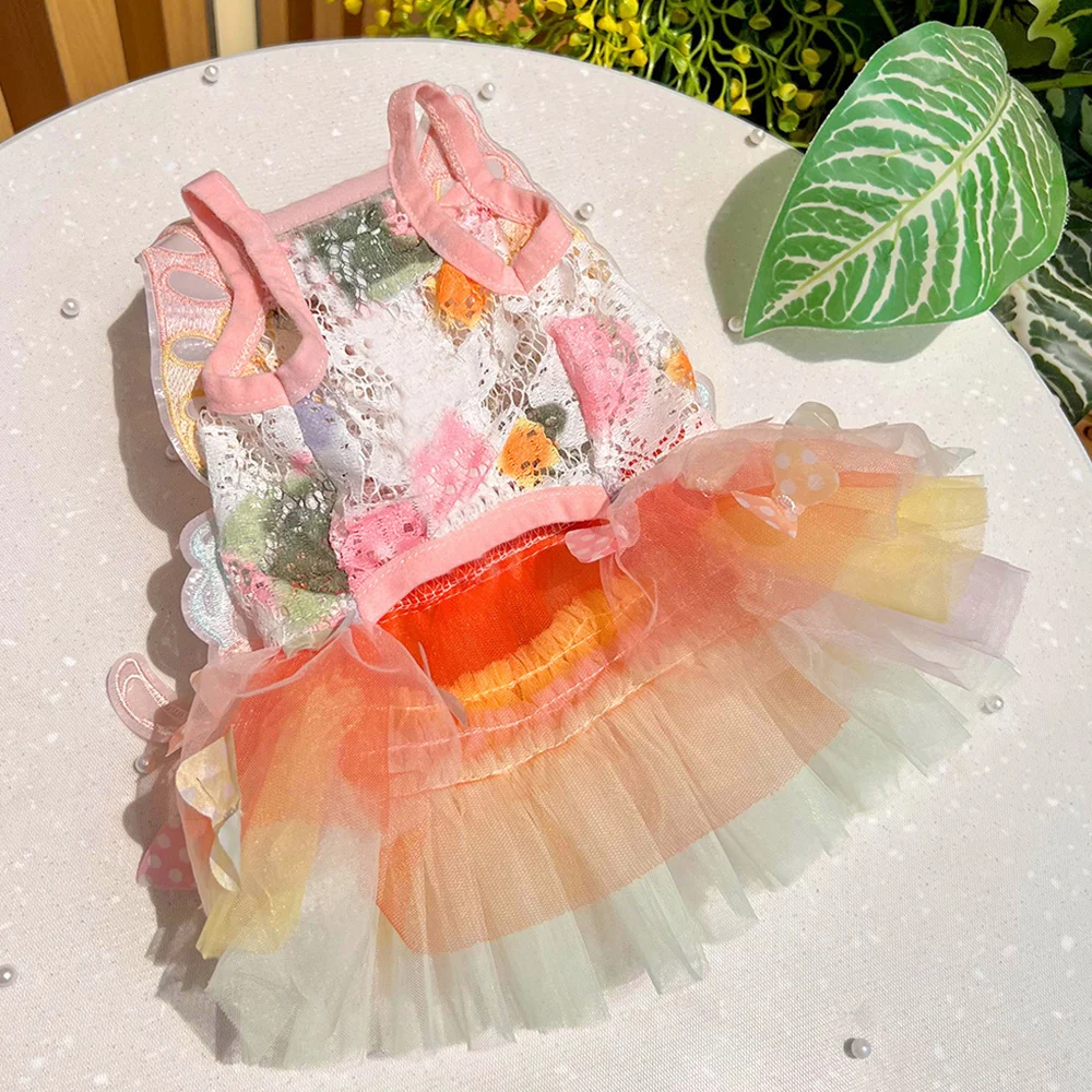 Summer Pet Princess Clothes Pet Dog Dress For Dogs Skirt Summer Dog Wedding York chihuahua poodle For Dogs Skirts Cat Dresses