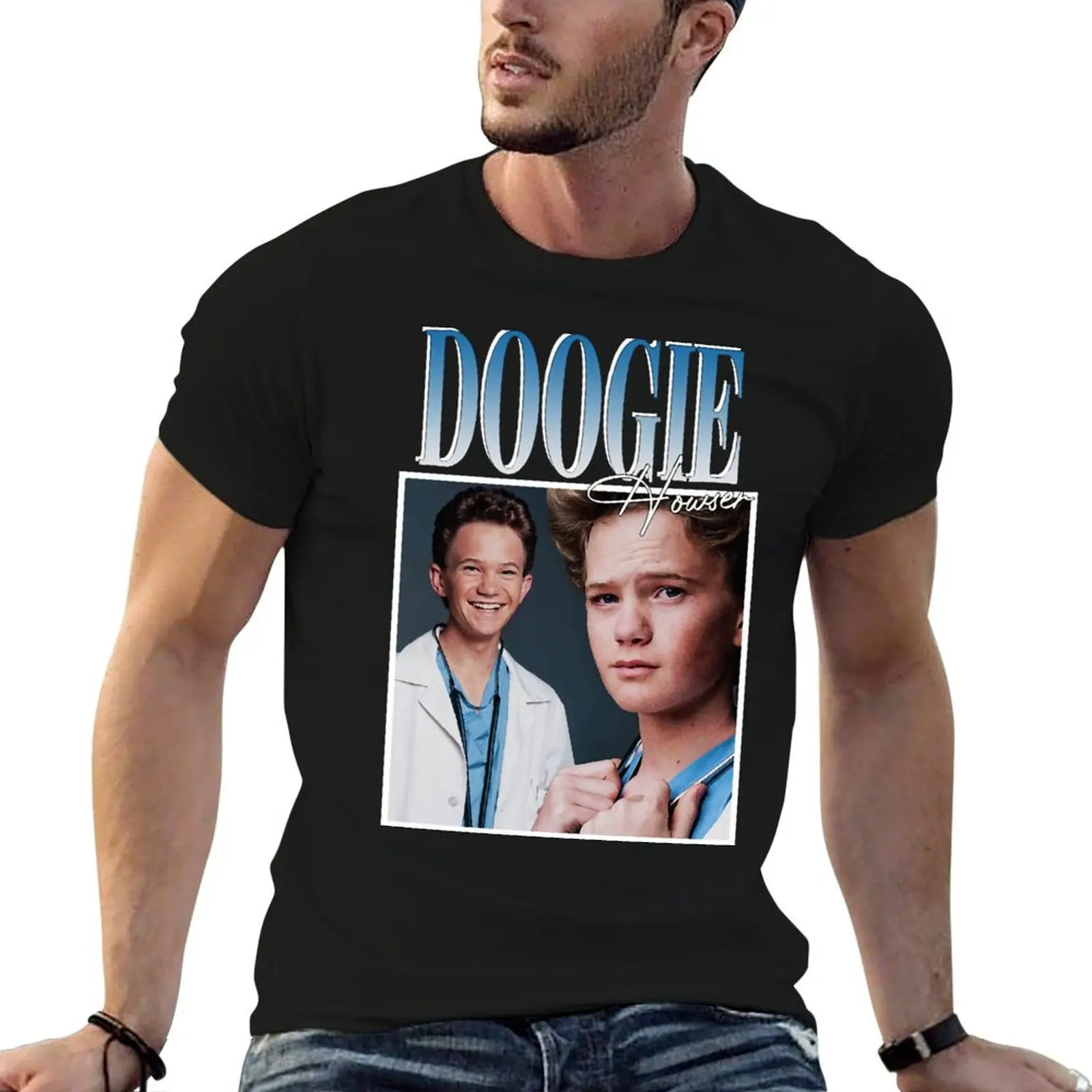 

Doogie Howser M.D. T-Shirt t shirt man casual black cotton t-shirt plain for man package t shirts for man pack white T-Shirt