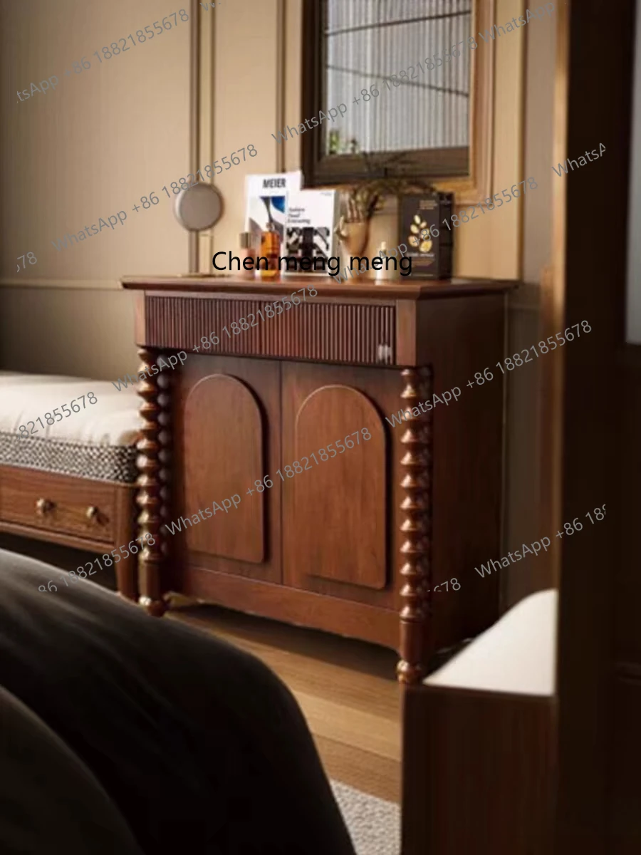Solid wood dining side, chest of drawers, multi-functional storage, entrance to the wall side cabinet, shoe cabinet