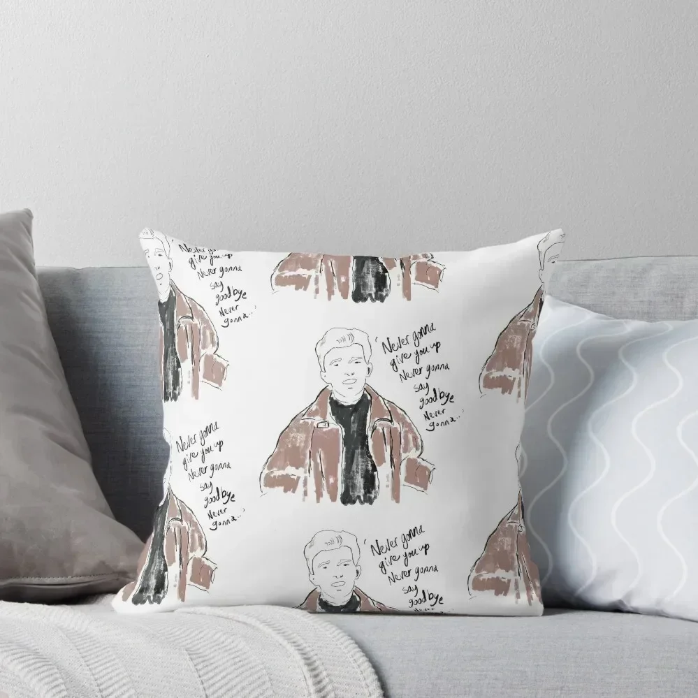 

RICK ASTLEY NEVER GONNA GIVE YOU UP Throw Pillow Cushions For Sofa Luxury Sofa Cushions Covers For Sofas Pillow Decor pillow