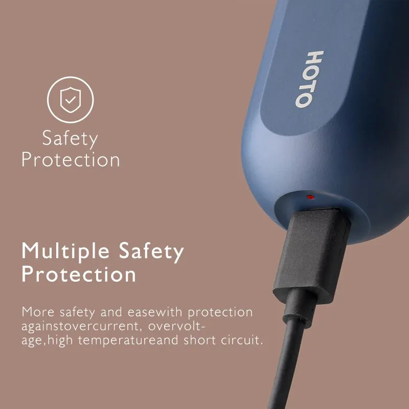 HOTO 2 in 1 Manual Automatic Cordless Screwdriver 3.6V Lithium Electric Screwdriver Mini Power Rechargeable Screwdriver