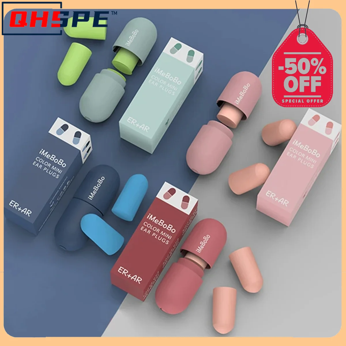 Soundproof Sleep Ear Plugs Earplugs for Sleeping Special Mute Soft Slow Rebound Student Anti-Noise Protection Anti Snore Earplug