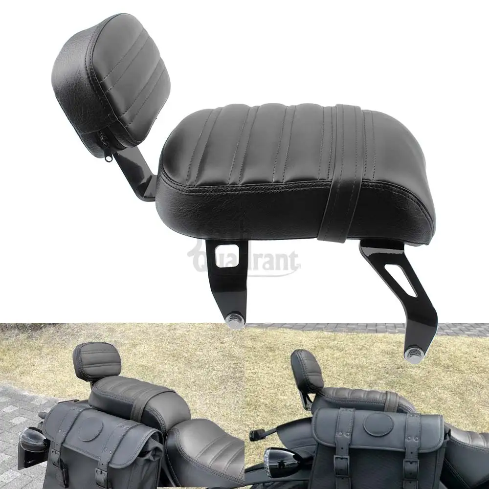 For Scout Bobber Twenty 2020-2024 Motorcycle Part Brown/Black Passenger Seat Backrest Leather Passenger Seat with Backrest Pad