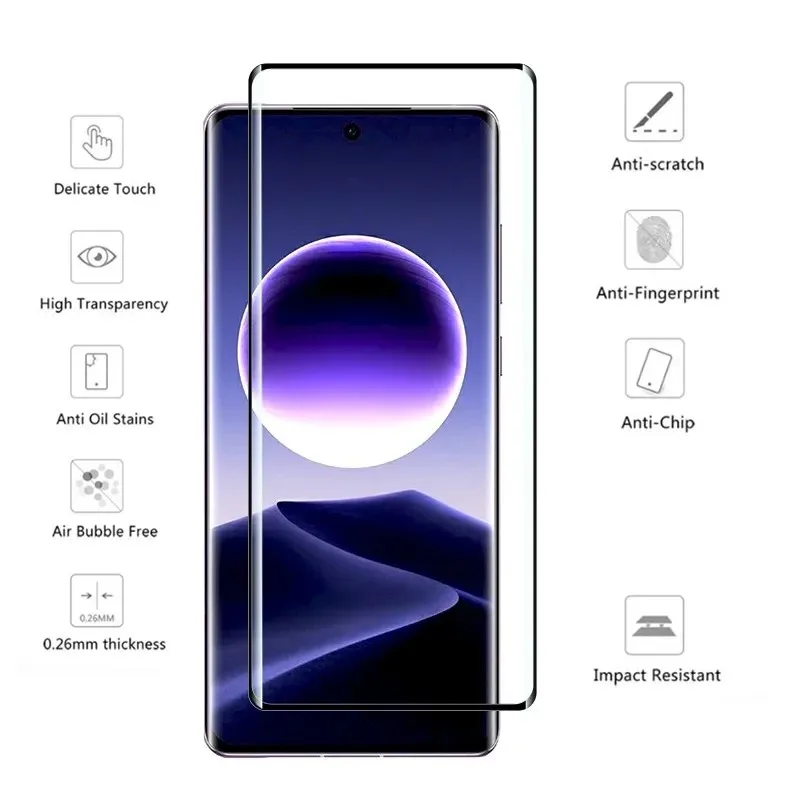 3D Curved Tempered Glass For OPPO Find X7 Ultra Screen Protector For OPPO Find X8 Pro Protective Glass Flim