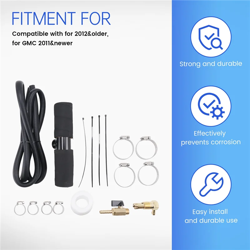 

A21F-11025 Diesel Installation Kit,For Gravity Fueled Auxiliary Fuel Tank And Newer Models With 1½Inch Fill Line,For Diesel