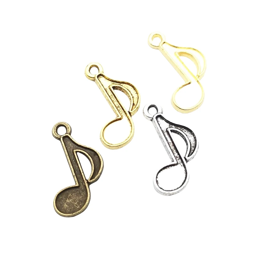 80pieces (Note music) vintage zinc alloy charm metal pendant DIY jewelry discovery making accessories 2893