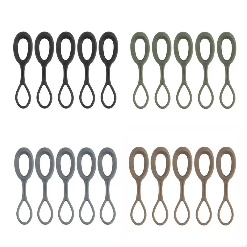 5pack Replacement Zippers Tabs Cord Zippers Pull Tabs Zippers Pull Pullers for Luggage Backpacks Jackets Handbags