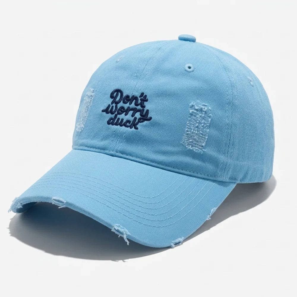 Vintage Washed Baseball Cap Letter Embroidery Sun Hat for Spring Summer Streetwear Hats for Men Outdoor Versatile Sports Hat