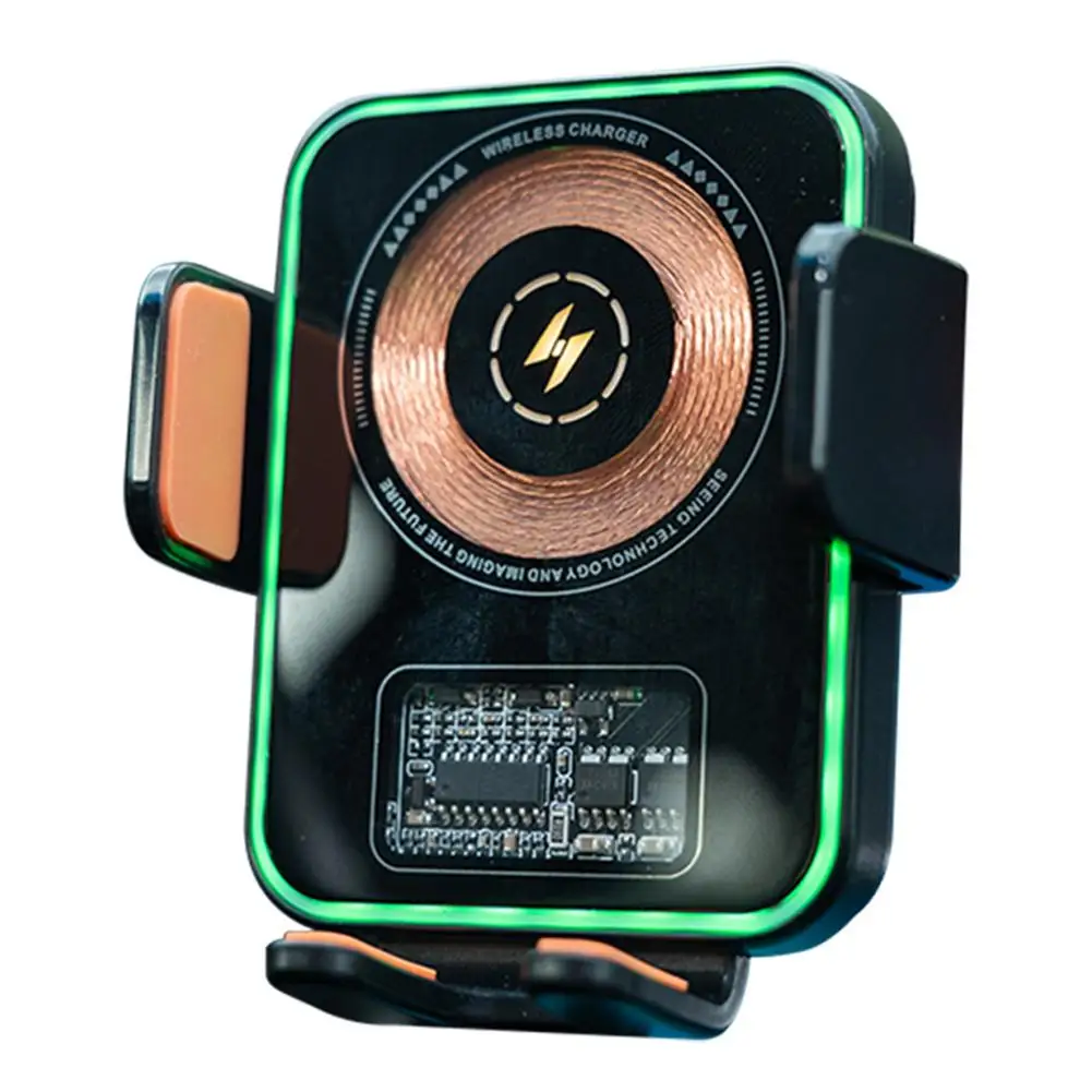 

Wireless Charging Car Phone Holder for Air Vent Quick Installation 15W Power Works with For iPhone Find My and Other Devices