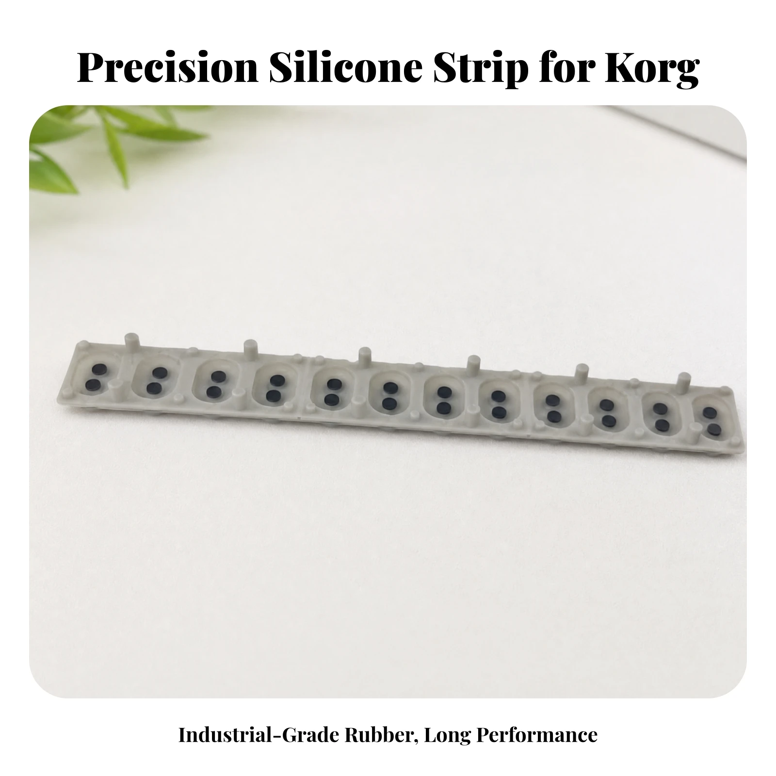 Silicone Conductive Rubber Contact Strip Wear-Resistant Keyboard Conductive Pad Replacement Part Low-Profile for Technicians