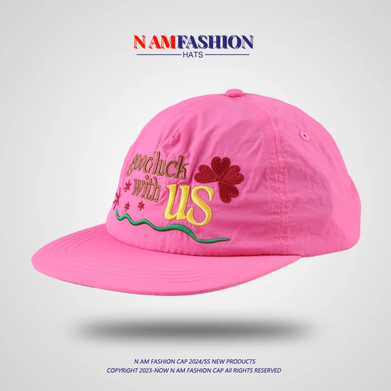 Hip Hop Flat Eaves Cap Women's Spring and Summer Letter Baseball Cap New American Street Flat Brim Peaked Cap