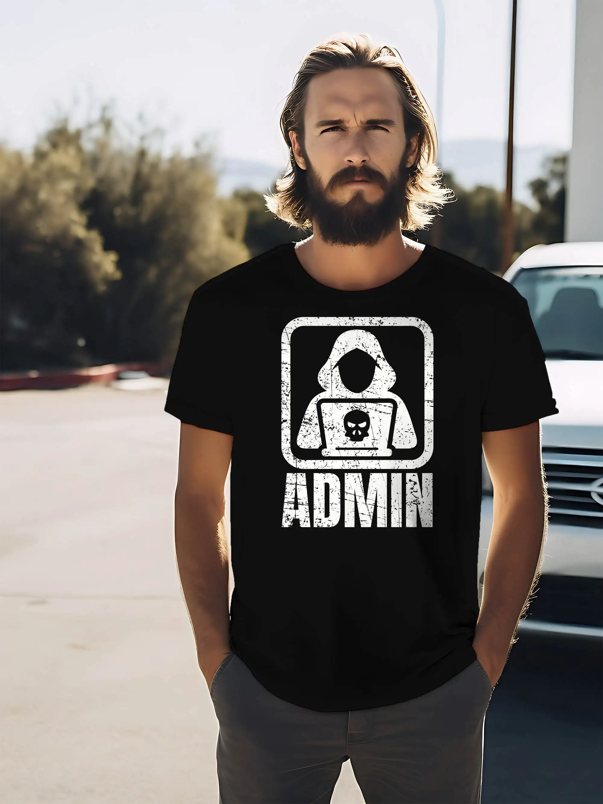 T Shirt Admin Administrator Nerd Geek It Administrieren Server Netzwerk Computer Arbeit Beruf Pc Geschenk Sysadmin 370Apt2