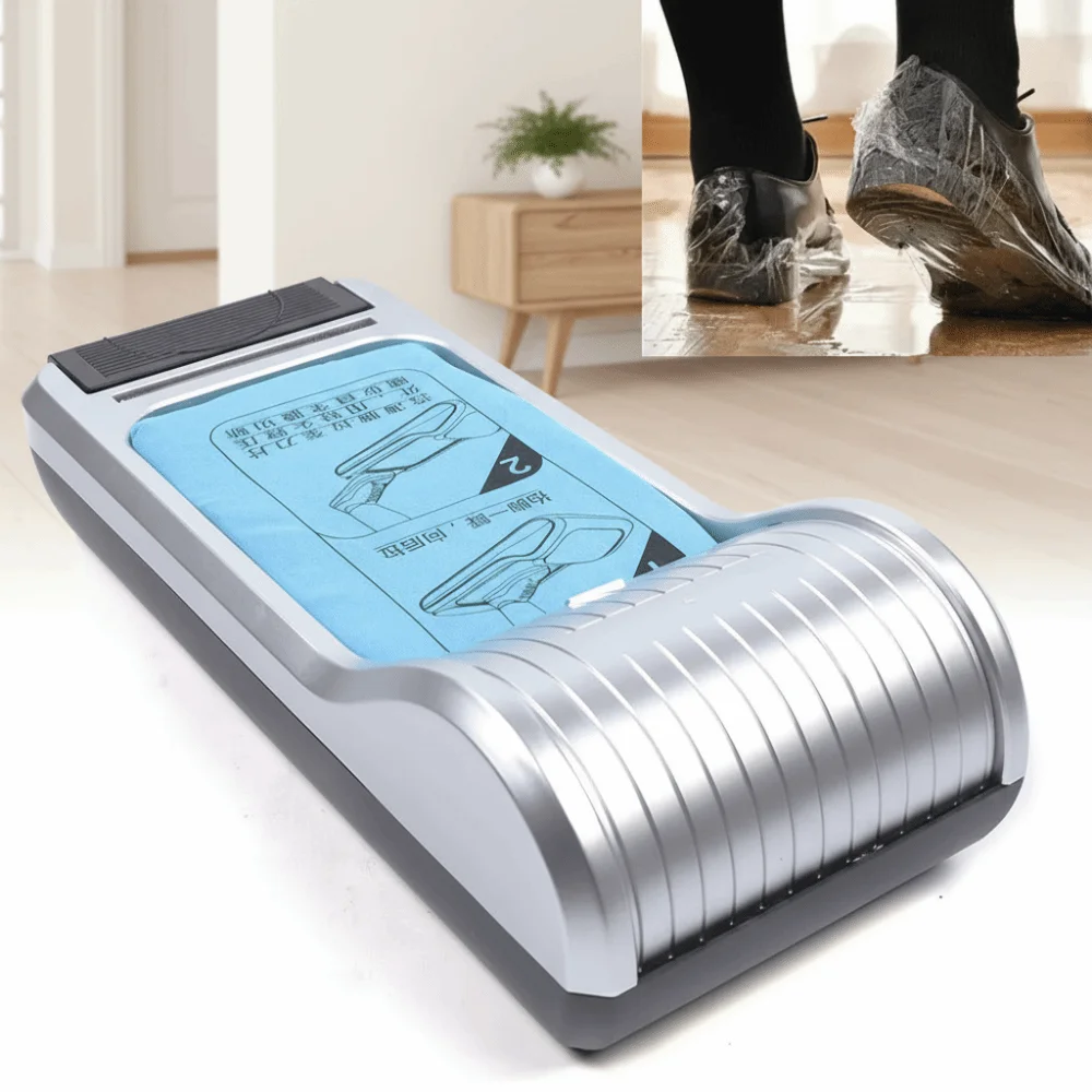 

Hands-Free Shoe Film Dispenser Dustproof Fast Dispensing Disposable Shoe Cover Sanitary Fully Automatic