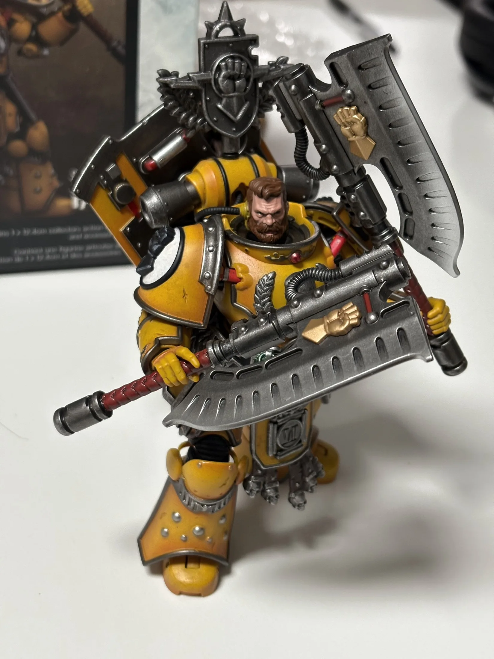 

JOYTOY 1/18 Action Figures Warhammer Imperial Fists Fafnir Rann Anime Action Figure Model Toys Collection Doll Gifts