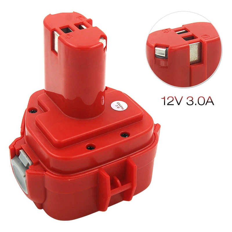 PA12 1220 1222 1234 12V 3000mAh Ni-MH Cordless Power Tools Rechargeable Battery for Makita 6270D 6271D 6227D 6317D 8270D 4331D