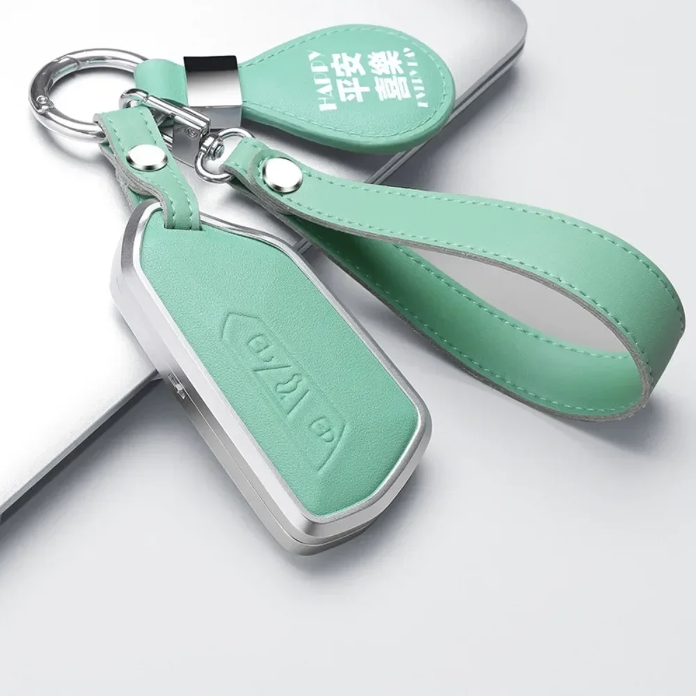 Alloy Leather Car Key Case Cover For VW Volkswagen Golf 8 MK8 ID.3 ID.4 Cupra Skoda Octavia A8 SEAT Leon MK4 Formentor Tarraco