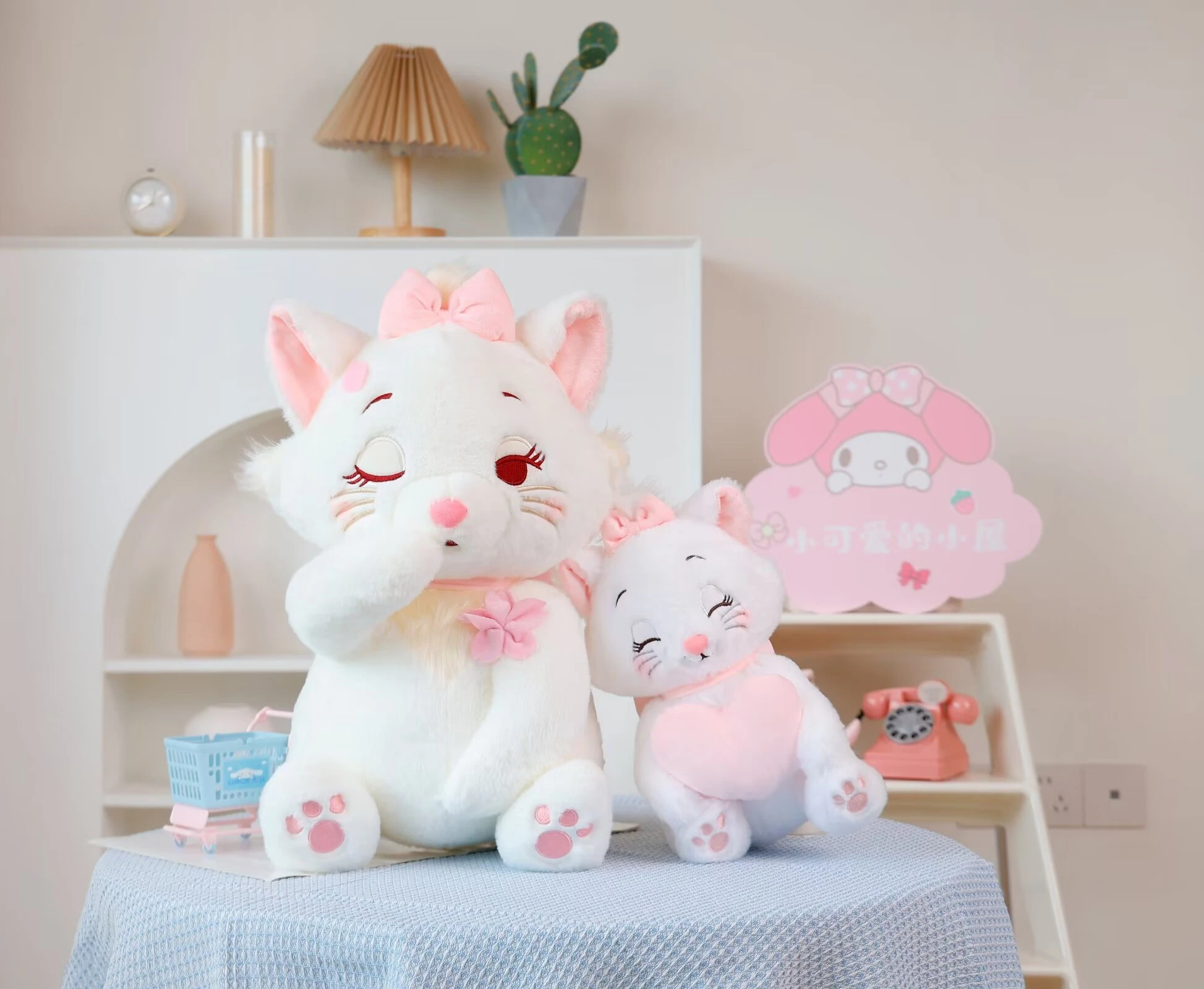 Cartoon Anime Disney Marie Plush Doll Cute White Cat Marie Stuffed Doll Sleeping Pillow Birthday Gifts  For Gifts