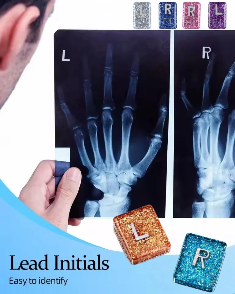 

Маркеры для рентгеновских аппаратов: блестящие, из полимерной смолы, L/R идентификаторы, многоразовые буквенные маркеры для радиологов, медсестер, отделений радиологии, рентгеновских кабинетов, для идентификационных бейджей.