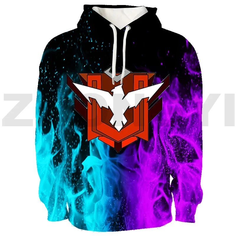 Funny Game Free Fire Garena 3D Hoodies Teens Anime Sweatshirt Fashion Casual Men Clothing Cosplay Costume Warm Women Streetwear