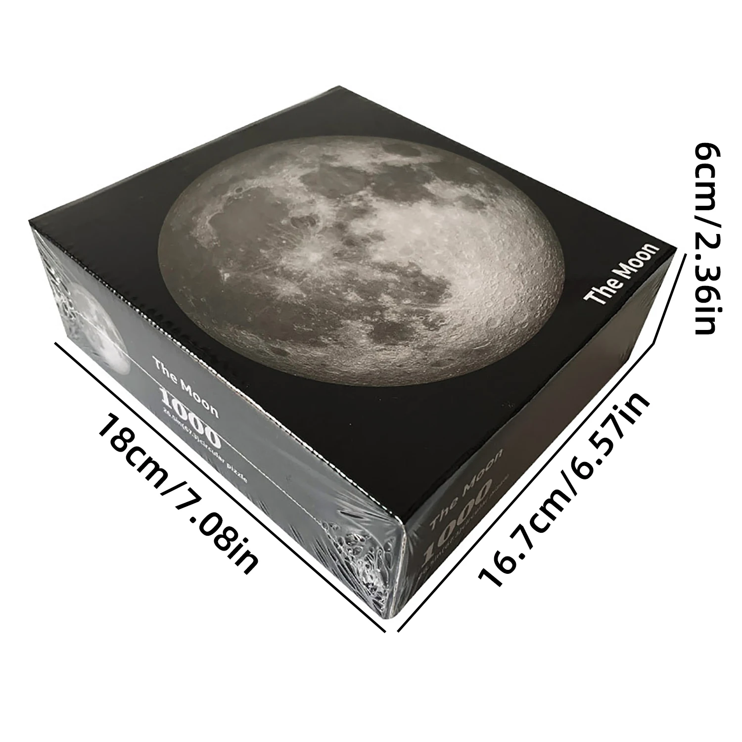 ปริศนาพระจันทร์สำหรับผู้ใหญ่ 1000 ชิ้นจักรวาลที่สร้างสรรค์ท้องฟ้าเต็มไปด้วยดวงดาวความยากสูงของเล่น DIY บีบอัด